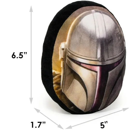 Buckle-Down Dog Toy, Mandalorian, Plush Squeaker Star Wars The Mandalorian, NEW! - Picture 6 of 6